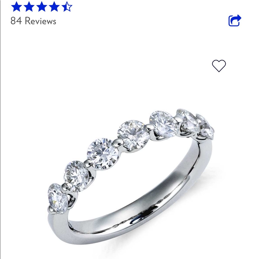 1 carat floating diamond ring.